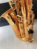 NEW Alto Saxophone YAS-62 Gold Key Super Professional High Quality Gold Sax Mouthpiece.case Free shipping