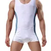 Hommes sous-vêtements justaucorps sport entraînement body Shorts lutte Singlet Fitness combinaison Sexy Slip glace sous-vêtements en soie maillots de bain 240319