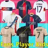 Kids 2024 Psges Mbappe Soccer Jerseys Di Maria Wijnaldum Sergio Ramos Hakimi Maillots De 23 24 25 New Paris Football Kit