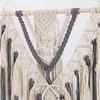 Tapissries Professional Nordic Style Grey Macrame Wall Hanging Tapestry Elegant Bohemian Hand-Woven Room Living Decor for Home