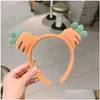 Hair Accessories Delicate Cartoon Cute Headband Korea Style Autumn And Winter Childrens Headbands P Stberry Carrot Buckle Drop Deliver Ot89I