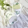 Tazze Stile Cinese Crisantemo Creativo Bone China Ceramica di alta qualità Caffè Latte Acqua Bevande Ufficio Affari Tazza da tè