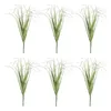 Decorative Flowers 12 Pcs Artificial Shrub Plants Faux Grass Simulation Decor Model Outdoor Childrens Toys Home Plastic