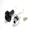 Niko Silver Black Aoustic Guitar Threaded Cylinder Output Jack Plug Socket Plate 14quot 635mm Pickup Output Jack3766995