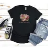 geen modder lotus bloem shirt zen meditatie cadeau botanische T-shirts korte mouw Tee grappige print grafische O hals t-shirt 240315