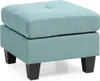 Chair Covers Ottoman Teal. Living Room Furniture 19" H X 23" W D Daniel Hechter Sofa Cover Couch Waterproof Housmifr Linlamlim C