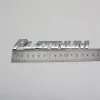 Klistermärken för Toyota Platinum Emblem Car Logo 3D Letter Sticker Chrome Silver Bakre bagageutrymme Auto Badge Decal192C