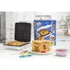 Macchina per waffle elettrica in mattoncini Divertimento in cucina, può costruire pancake in pochi minuti Costruendo case, automobili, ecc. Waffle impilabili - Dimensioni ridotte facili da impugnare, antiaderenti