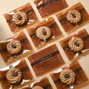 Confezione regalo 100 pezzi caffè colorato trasparente fai da te fiocco di neve pasticceria cottura torrone macchina sigillatura sacchetti di caramelle biscotti