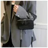 Totes Luxury Designer Chain Pu Leather Plaid quiltade Womens Handbag Retro Crossbody Bag Bucket Tote H240330