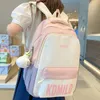 Sacos escolares moda feminina náilon alta capacidade faculdade mochila menina bolsa para portátil legal mulheres estudante livro senhoras bonito viagem na moda