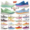 Spedizione gratuita One Bondi 8 2024 Nuove scarpe da corsa Piattaforma da donna Ottieni delle sneaker aeree Clifton 9 Men Blakc White Harbor Mens Donne addestratori di donne Runnners 36-45 con scatola