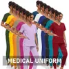 Vendas quentes Uniformes Médicos Unissex Respirável Roupas de Trabalho Mulheres Spa Beleza Uniforme Lab Coat Scrub Set Veterinary Dental Scrub i3yz #