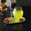 Bicchieri da vino 1PC Bicchiere da whisky Resistente al calore Succhiare Succo Latte Bere Tubo Tazza di paglia Creativo di alta qualità