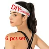MSIEESO mode femmes bandeau bricolage personnalisé vous possédez photo bandeau 3D imprimé Yoga Fitness sport bandeau de cheveux Drop240325