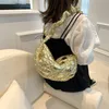 Coréen Fi Plissé Plaid Sier Matelassé Femmes Aisselles Sac à bandoulière Femme Nouveau Sac à bandoulière en cuir Sac à main 2023 Y2K G68V #