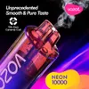 Дистрибьютор Alibaba, оптовая продажа, перезаряжаемая Voozol Gear Neon Star 10000 10KPuff 12k 16k 20k затяжки одноразовая вейп-бар