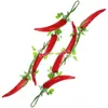 Decorative Flowers 2 Pcs Simulated Red Pepper Mold Fake Simulation Chili Decor Wall Hanging Decoration Hangings Farmhouse Foam Pography