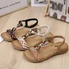 Casual Schoenen Vrouwen Sandalen Weave Ontwerp Bohemen Flats Elastische Band Wiggen Comfortabele Zomer Designer SIKETU Merk 2024