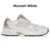 Nieuwe klassieke 530 Designer -schoenen Wit zilver beige angora ivoor Black Cream Gray Munsell Stone Pink Heren M530 Casual Sneakers Dames MR530 Outdoor Sports Trainers