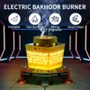 Titolo di incenso Musulmano per altoparlanti USB ricaricabile musulmani USB Electric Portable Incenso Burner Bakhoor Arabic Night Light