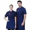 Overalls Heren Korte Mouwen Zomer Ademend Catering Bakken Restaurant Kantine Keuken Grote Maat Dames Chef Uniform P6b5 #