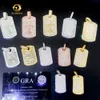 Designer Jewelry hot selling Hip Hop Factory price iced out pendants vvs moissanite diamond hip hop jewelry various dog tag pendant with gra certificate