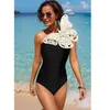 Costumi da bagno donna 2024 Costume da bagno donna 3D Farfalla Costume intero bianco e nero Set da donna Costume da bagno bikini body yq240330