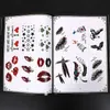 Classic Five Stars Tattoo Album Book English Letter Feather Symbol Small Butterfly Cat Skull Accessories 240318