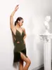 Urban Sexy sukienki Zymdancestyle Latin Dance Fringe Sukienka Zym Rich Tassel Look SIA #2215 YQ240330