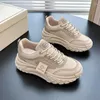 Scarpe casual Donna Papà Sneakers con suola spessa Stringate Leggero e traspirante Golf Atletico Coreano Versatile 2024