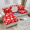 Stuhlhussen Weihnachtsthema Sofa Sitzkissenbezug für Wohnzimmer Ecke Santa Elastic Slipcover Couch 1-4