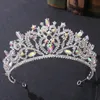 Brides Tiara Bk Crown Diamd Princ Tiara Hair Tiara Wedding Style Sylling Bobe Band Band I0WS # #