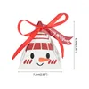 Подарочная упаковка, 10 шт., рождественское печенье, коробка конфет, треугольная форма, упаковка, украшение в виде Санта-Лося для дома Navidad 2024