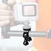 Bike Motorcycle Growbar Mount Holder Clip Bracket Anti-Loose Tube Blamp 1/4 "pour GoPro9 8 Max pour Insta360 One R pour OSMO