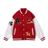 Vestes pour hommes Cca Da College Con Ricamo A Cuore Rotto Cappotto Uomo Donna Patchwork Hip Hop Streetwear Harajuku Bomber Baseball Drop de Dhpkw