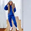 BKLD 2024 Herbst Zwei Stücke Set Mit Kapuze Tops Stück Hohe Taille Hose Trainingsanzug Neon Kleiden Outfits Sweatsuit 240326