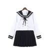 Sweet Wear Costume de marin de haute qualité Uniforme scolaire pour adolescents Style Preppy JK Fi School Top et jupe Ensembles b8pG #