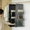 Storage Bags 6 Pocket Wardrobe Organizer Closet Transparent Bag Double-sided Hanging Handbag Door Wall Clear Sundry Shoe Pouch