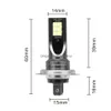 Luzes de nevoeiro do carro luz 3030 12led h7 Dc12V-24V 24w led farol de circulação diurna 6000k h1 h3 h4 9005 9006 bb entrega gota celulares mot dhv3q