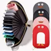 Jewelry Pouches Cartoon Penguin Holder Women Girls Cute Large Capacity Coin Purse Organ Style Multi-Card Storage Bag Fashion Gifts