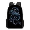 Sacs Blue Dragon 3d School Sac à dos pour enfants adolescents garçons filles grand capacité paquet d'enfants