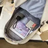 2021 Nouveau imperméable à l'eau Nyl Femmes Sac à dos coréen japonais Fi femmes étudiants cartable multicouche simple sens sac de voyage T3lL #