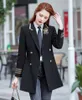 Vrouwen Blazer Dr Pak JK Preppy Stijl High School Student Sted Bar Frt Bureau Uniform Kleding 431z #