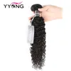 Yyong Braziliaanse Kinky Krullend 100% Menselijk Haar Weave Bundels Remy Weven 3 StuksLot Natuurlijke Kleur 826 Deals 240327