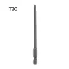 Beveiligingsmanagementsproer schroevendraaiers bits 100 mm lang bereik magnetische Torx schroevendraaierlegering staal T8 T10 T15 T20 T25 T27/T30/T40