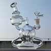 2024 Heady Glass Neo Fab Luxury Desing Rig 8 pouces Bangs en verre Pipe à eau Bong Tabac Fumer 14MM Bol Dab Rig Recycler Bubbler Pipes