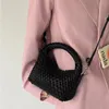 luxury Designer Hobos Bags For Woman Knitting Bag Shoulder Bag For Small Size Woven Handbag Composite Bag Female Z160#