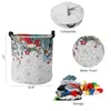 Laundry Bags Bohemian Abstract Style Floral Plants Foldable Basket Kid Toy Storage Waterproof Room Dirty Clothing Organizer