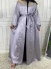 民族衣類Kaftan Abaya Dubai Dubai Kimono Cardigan Turkey Islam Muslim Long Dress Abayas for Women Robe Caftan Ladies Drop Delivery Ap Dhiz7